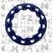 COVER CERCHIO RUOTA 8" QUAD BLU